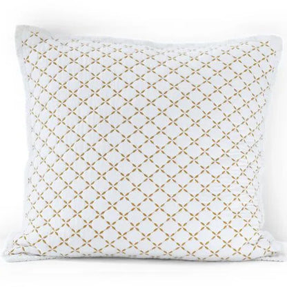 Embroidered Diamond Double Voile Quilt