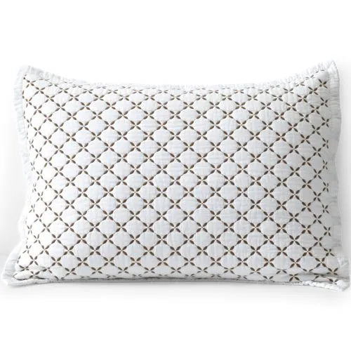 Embroidered Diamond Double Voile Quilt