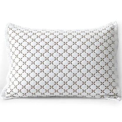 Embroidered Diamond Double Voile Quilt