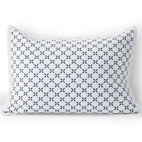 Embroidered Diamond Double Voile Quilt