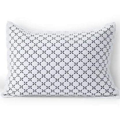Embroidered Diamond Double Voile Quilt