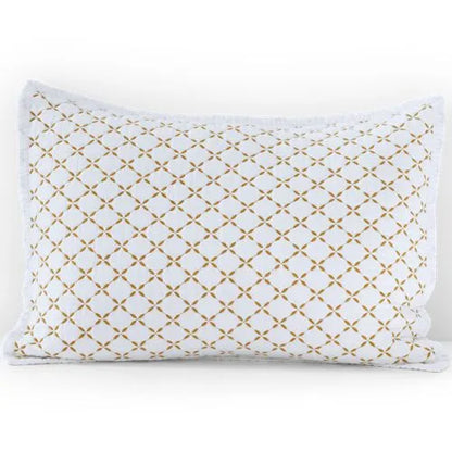 Embroidered Diamond Double Voile Quilt