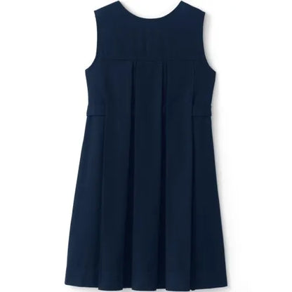 Girls Solid Pleated Jumper