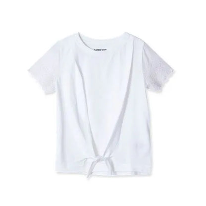 Girls Short Sleeve Knotted Tee