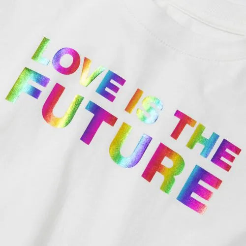 Girls Short Sleeve Side Tie Graphic Tee