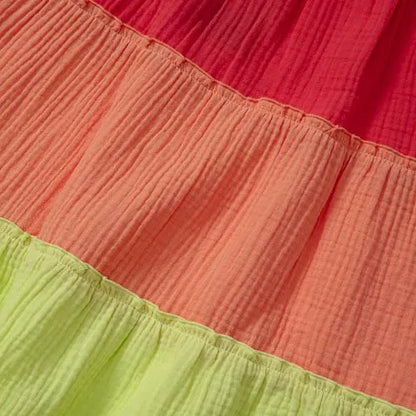 Girls Woven Tiered Dress