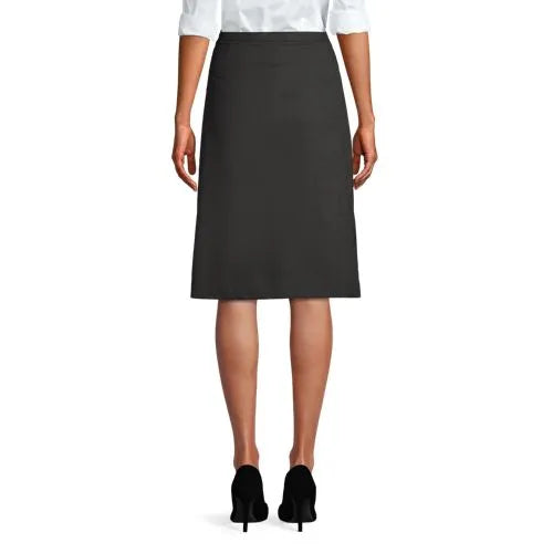 Women's Solid A-line Skirt Below The Knee