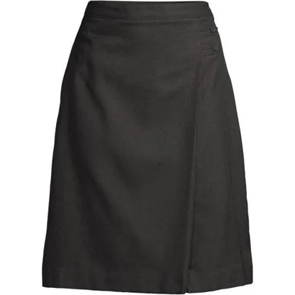 Women's Solid A-line Skirt Below The Knee
