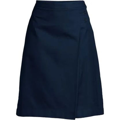 Women's Solid A-line Skirt Below The Knee