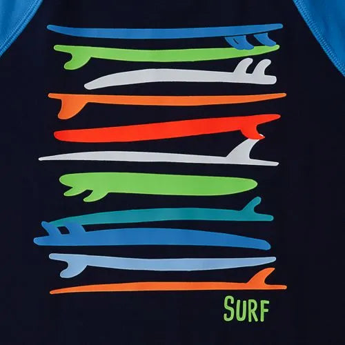 Boys Sunshade UPF 50 Short Sleeve Solid Rash Guard