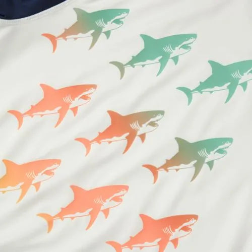Boys Sunshade UPF 50 Short Sleeve Solid Rash Guard