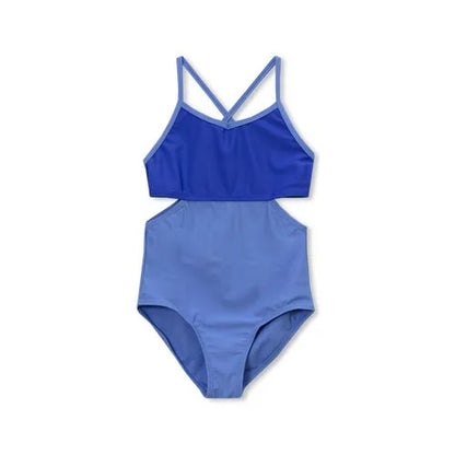 Girls X-Back One Piece Swimsuit