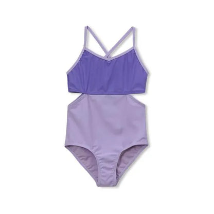 Girls X-Back One Piece Swimsuit