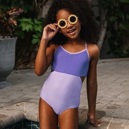 Girls X-Back One Piece Swimsuit