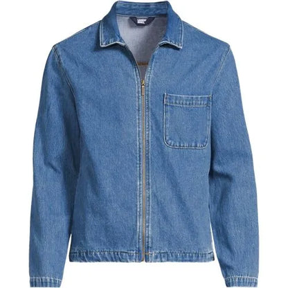 Men's Lightweight Denim Full Zip Jacket