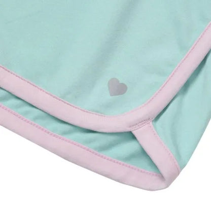 Girls Short Sleeve Active Curved Hem Tee