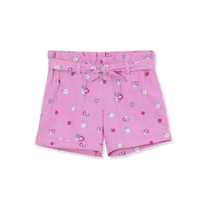 Girls Belted Woven Pull On Shorts