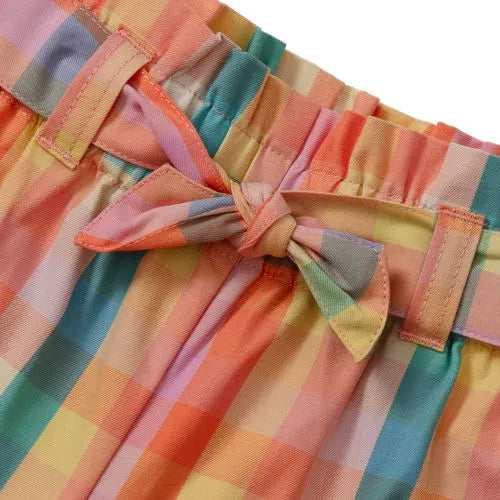 Girls Belted Woven Pull On Shorts