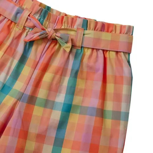 Girls Belted Woven Pull On Shorts