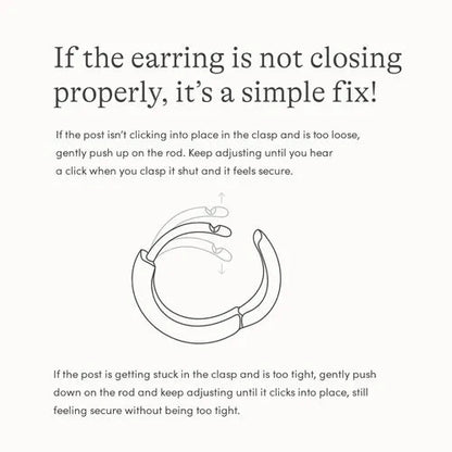 Water-Resistant Heart Hoop Earrings