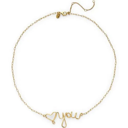 Water-Resistant Love You Necklace