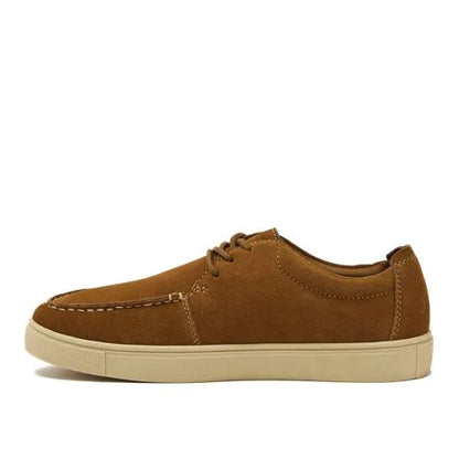 Men's Moc Toe Suede Lace Up Sneakers