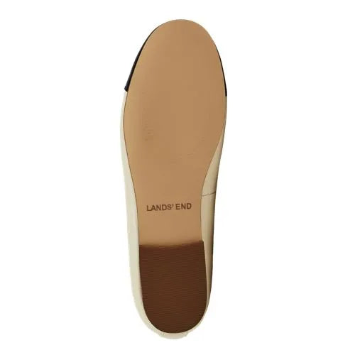 Women's Essential Leather Cap Toe Ballet Flats