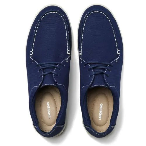 Men's Moc Toe Canvas Lace Up Sneakers