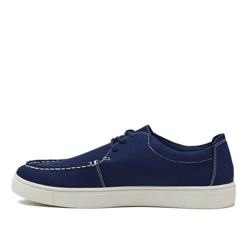 Men's Moc Toe Canvas Lace Up Sneakers