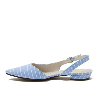 Women's Chambray Slingback Low Heels