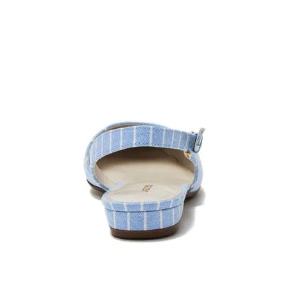Women's Chambray Slingback Low Heels