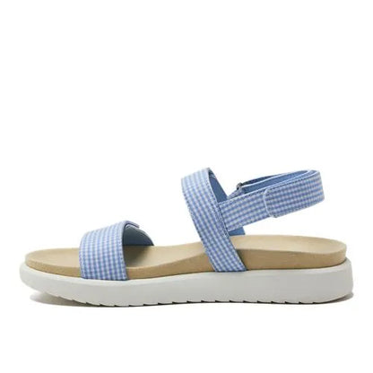 Women's Comfort Adjustable Gingham Sandals