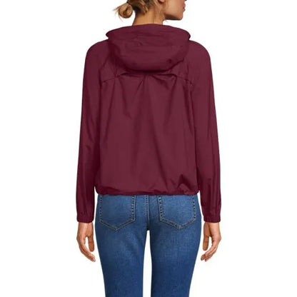 Women's UPF Packable Hooded Windbreaker Jacket