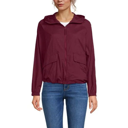 Women's UPF Packable Hooded Windbreaker Jacket