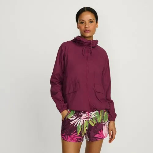 Women's UPF Packable Hooded Windbreaker Jacket