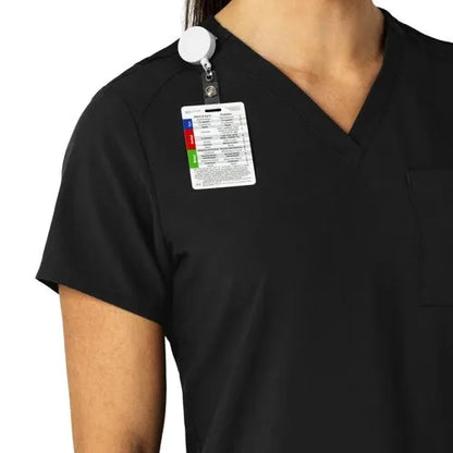 School Uniform Women's Wink W123 Flex-n-Reach V-Neck Scrub Top