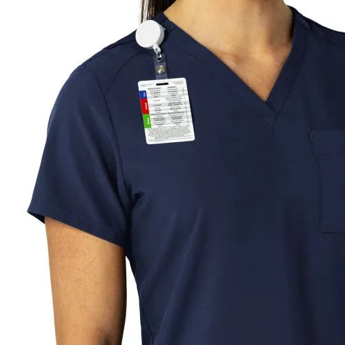 School Uniform Women's Wink W123 Flex-n-Reach V-Neck Scrub Top