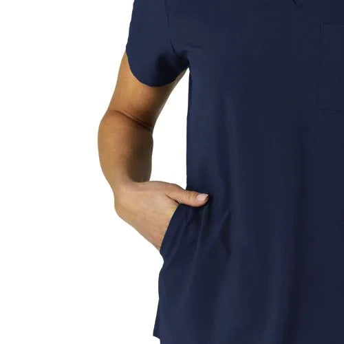 School Uniform Women's Wink W123 Flex-n-Reach V-Neck Scrub Top