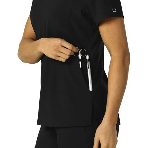 School Uniform Women's Wink W123 Flex-n-Reach V-Neck Scrub Top