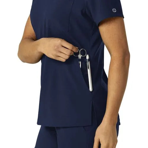School Uniform Women's Wink W123 Flex-n-Reach V-Neck Scrub Top