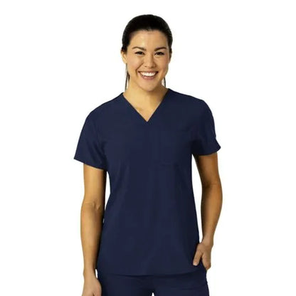 School Uniform Women's Wink W123 Flex-n-Reach V-Neck Scrub Top