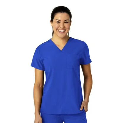 School Uniform Women's Wink W123 Flex-n-Reach V-Neck Scrub Top