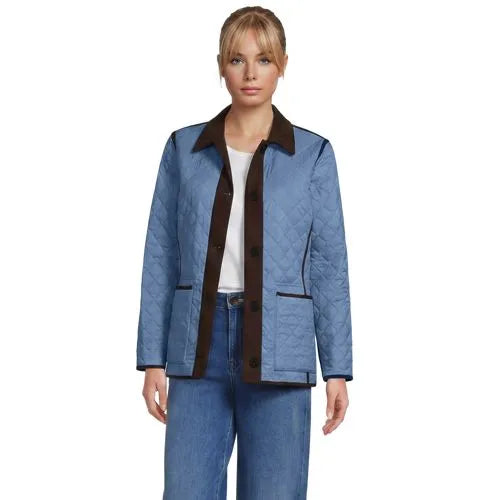 Women's Print Reversible Barn Quilted Insulated Jacket