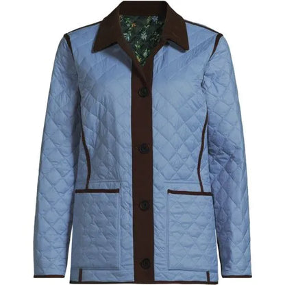 Women's Print Reversible Barn Quilted Insulated Jacket
