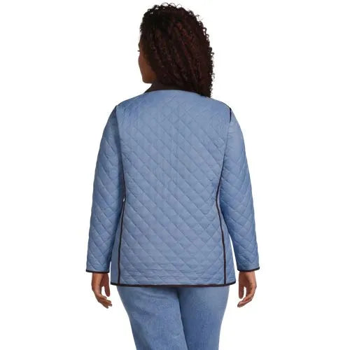 Women's Print Reversible Barn Quilted Insulated Jacket