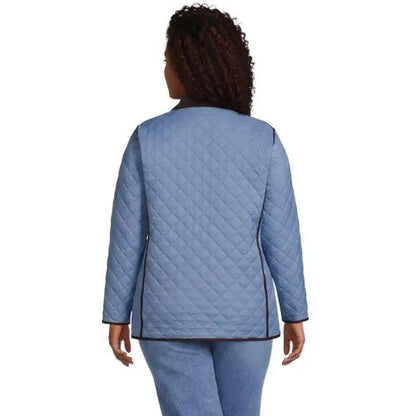 Women's Print Reversible Barn Quilted Insulated Jacket