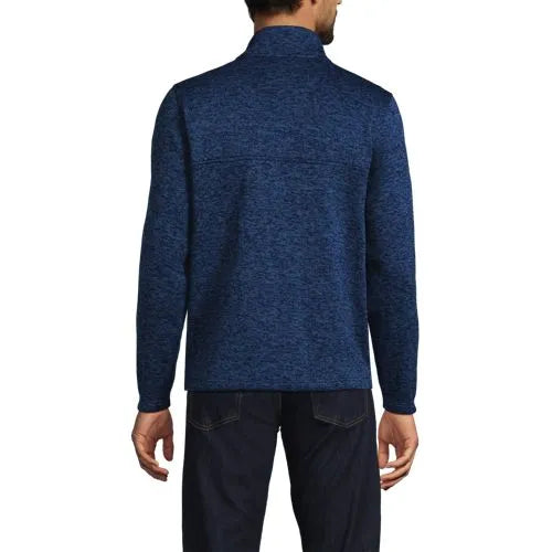 Men's Sweater Fleece Snap Neck Pullover Jacket