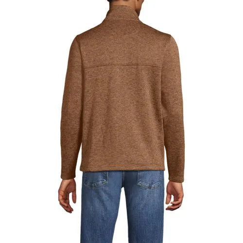 Men's Sweater Fleece Snap Neck Pullover Jacket