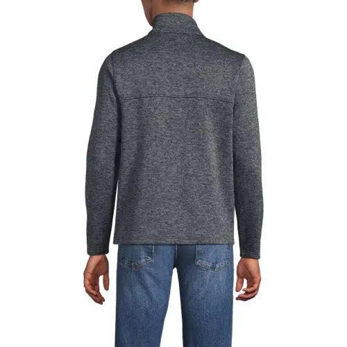 Men's Sweater Fleece Snap Neck Pullover Jacket