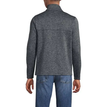 Men's Sweater Fleece Snap Neck Pullover Jacket